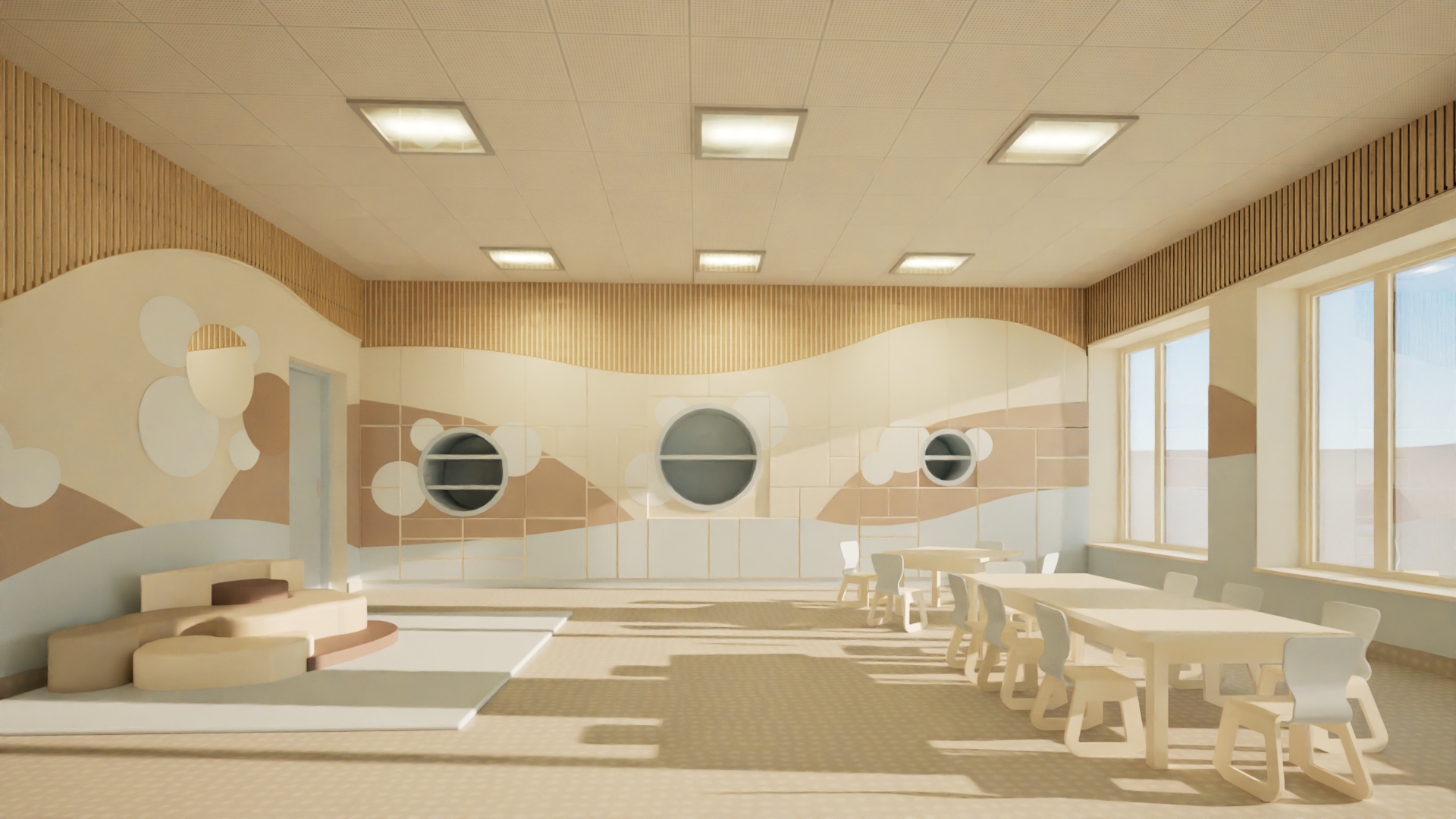 Widok ogrodu i tarasu